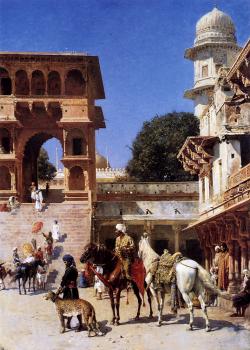 Edwin Lord Weeks : Departure for the Hunt